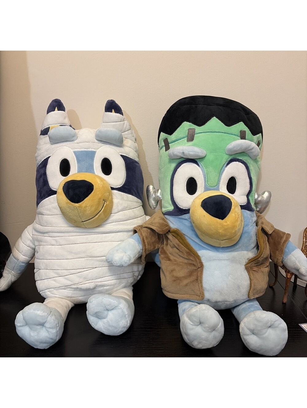 Bluey 24" Halloween Jumbo Plush Frankenstein And Mummy